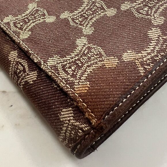 Celine Canvas Long Wallet Vintage Brown - Picture 9 of 12